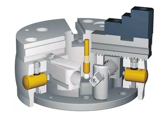 SCHUNK雄克剎車盤產(chǎn)品主要是種類繁多，已一個(gè)年產(chǎn)1000W片的企業(yè)，通常剎車盤型號(hào)在上千種。每次加工不同產(chǎn)品需要進(jìn)行卡爪的換爪。