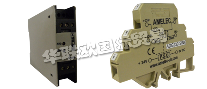 在生產(chǎn)過程中，無論是控制系統(tǒng)還是監(jiān)控系統(tǒng)，都有可能面臨復(fù)雜環(huán)境的干擾，或短路、過壓、不明脈沖等狀況。因此，具有保護下集控制回路、削弱環(huán)境噪聲影響、抑制接地或設(shè)備干擾、可限壓額流、保護控制系統(tǒng)輸入輸出及通訊接口的信號隔離器，成為控制系統(tǒng)不可或缺的一部分。信號隔離器是將輸入單路或雙路電流或電壓信號，變送輸出隔離的單路或雙路線性的電流或電壓信號，并提高輸入、輸出、電源之間的電氣隔離性能的一種裝置。AMELEC是知名的信號隔離器生產(chǎn)商，下文為您具體介紹AMELEC信號隔離器。